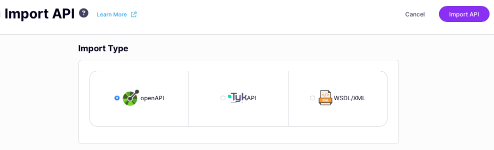 Choosing what to import